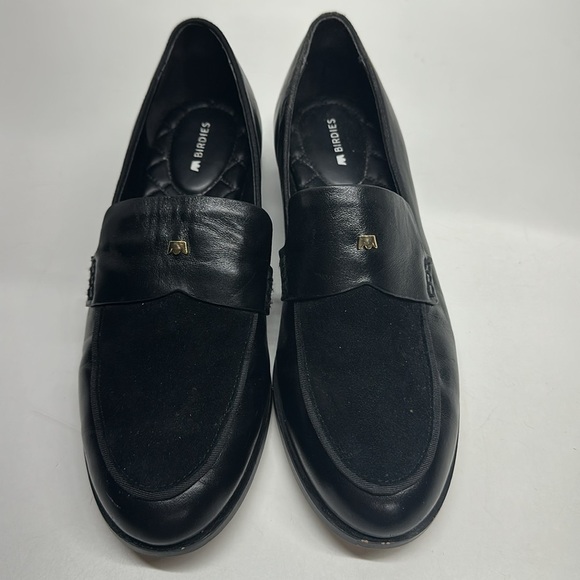 Birdies The Starling 20 Loafer Leather Suede Slip On Shoe Business Black Size 8 - Picture 3 of 11